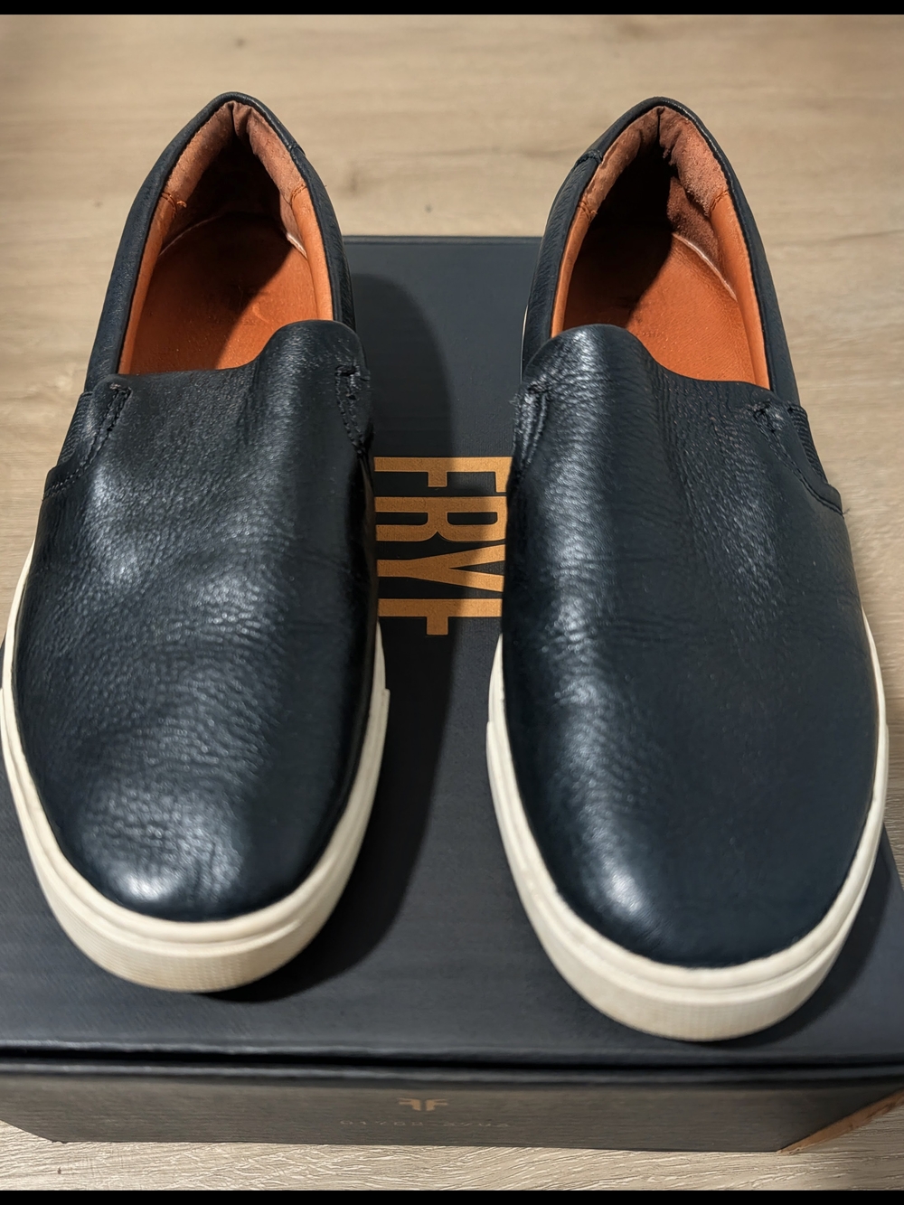 Frye Ivy Slip-On Sneakers – Black Leather – Women's Size 7.5